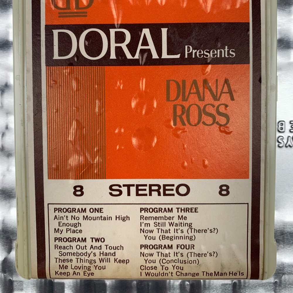 Vintage Stereo 8-Track Tape of Diana Ross